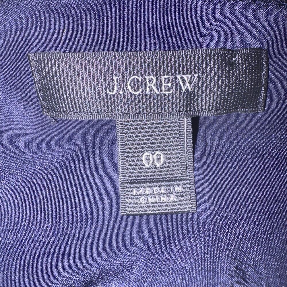 J. Crew Navy Blue Ruffle Front Jumpsuit Womens Size 00 (157) - Picture 4 of 4